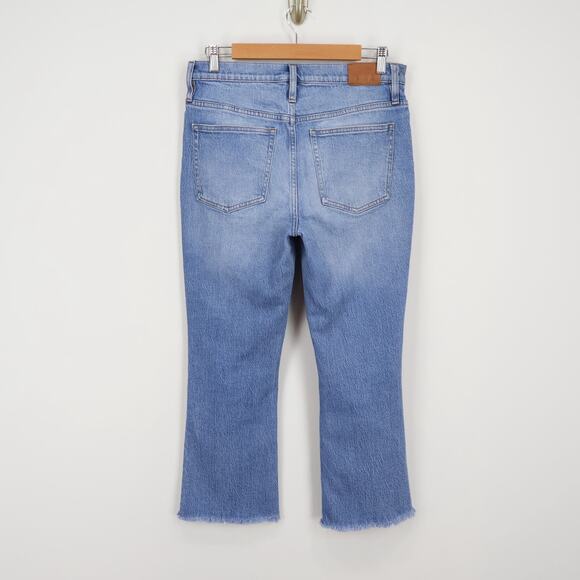 J.Crew 10" Demi Boot Crop Jean Button Fly Greenwich Street Size 30 - Picture 6 of 8